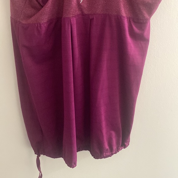 Purple sports tank top with a build on bra - Picture 6 of 6